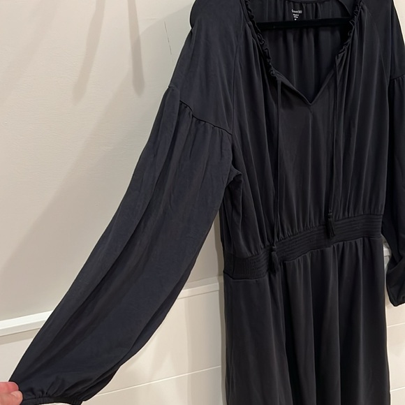 Garnet Hill black boho dress size M - Picture 3 of 7